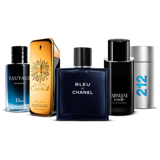 5er Parfüm-Set   – Sauvage, 1 Million, Bleu de Chanel, Armani Code und 212 Men  [je 100 ml]