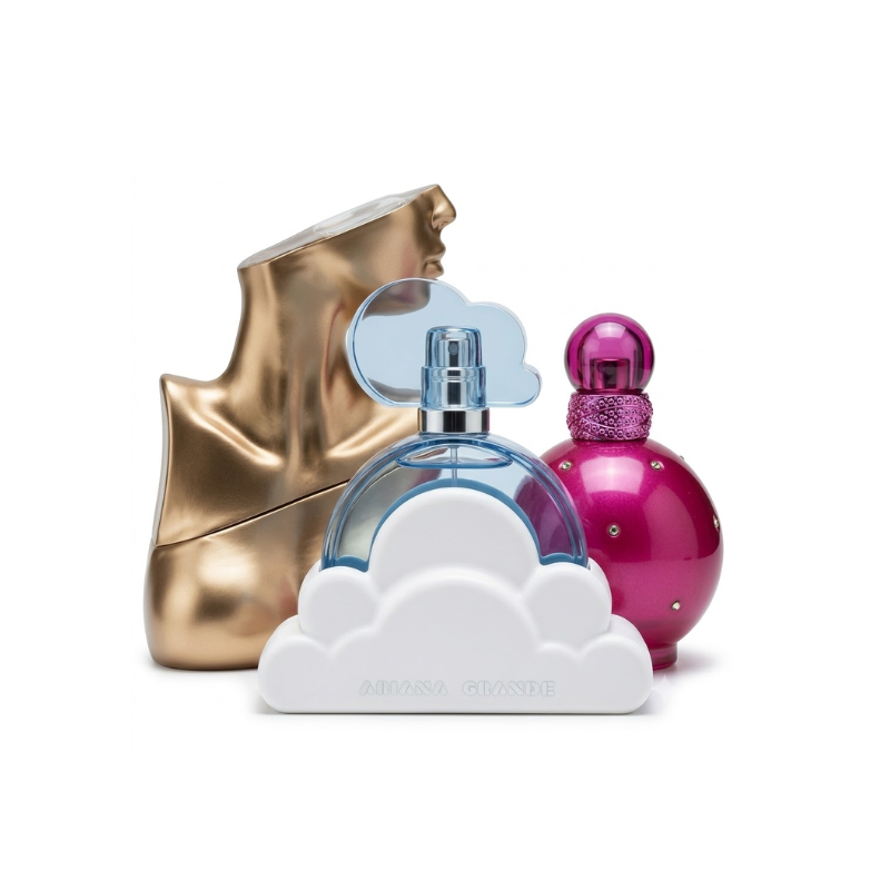 3er Parfüm-Set | Cloud Eau de Parfum by Ariana Grande, Fantasy Eau de Parfum by Britney, Billie Eilish Eilish Eau de Parfum Spray 100ml Spears 100 ml