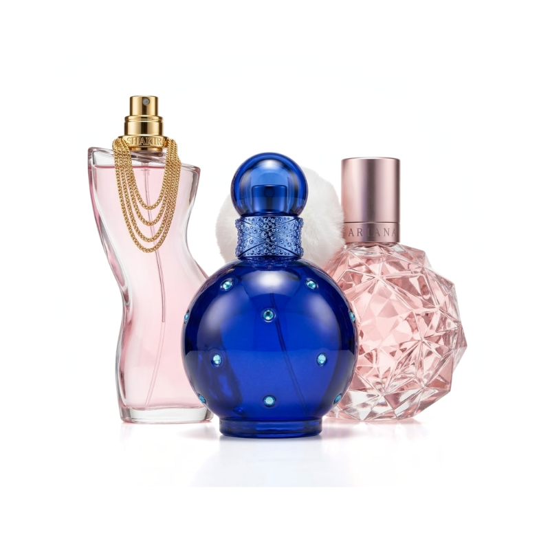 3er Parfüm-Set |Ari Eau de Parfum by Ariana Grande,Midnight Fantasy Eau de Parfum by Britney Spears, Dance Eau de Toilette by Shakira-100ml