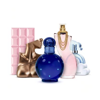 5er Parfüm-Set  –  Cloud by Ariana Grande, Billie Eilish Eilish ,Midnight Fantasy by Britney Spears,Sweet Tooth by Sabrina Carpenter,Dance Eau de Toilette by Shakira-[je 100 ml]