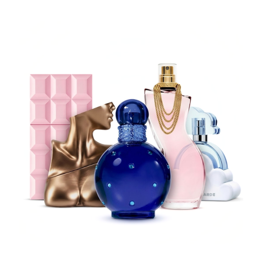 5er Parfüm-Set  –  Cloud by Ariana Grande, Billie Eilish Eilish ,Midnight Fantasy by Britney Spears,Sweet Tooth by Sabrina Carpenter,Dance Eau de Toilette by Shakira-[je 100 ml]