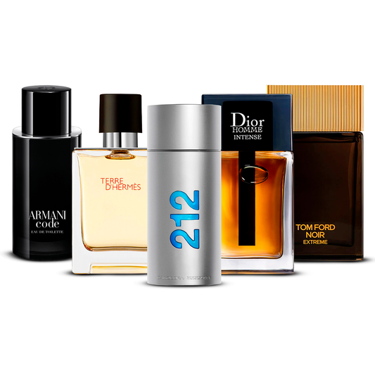 5er Parfüm-Set  –  Armani Code, Invictus, Dior Homme Intense, Bleu de Chanel und Terre d'Hermès  [je 100 ml] (Kopie)