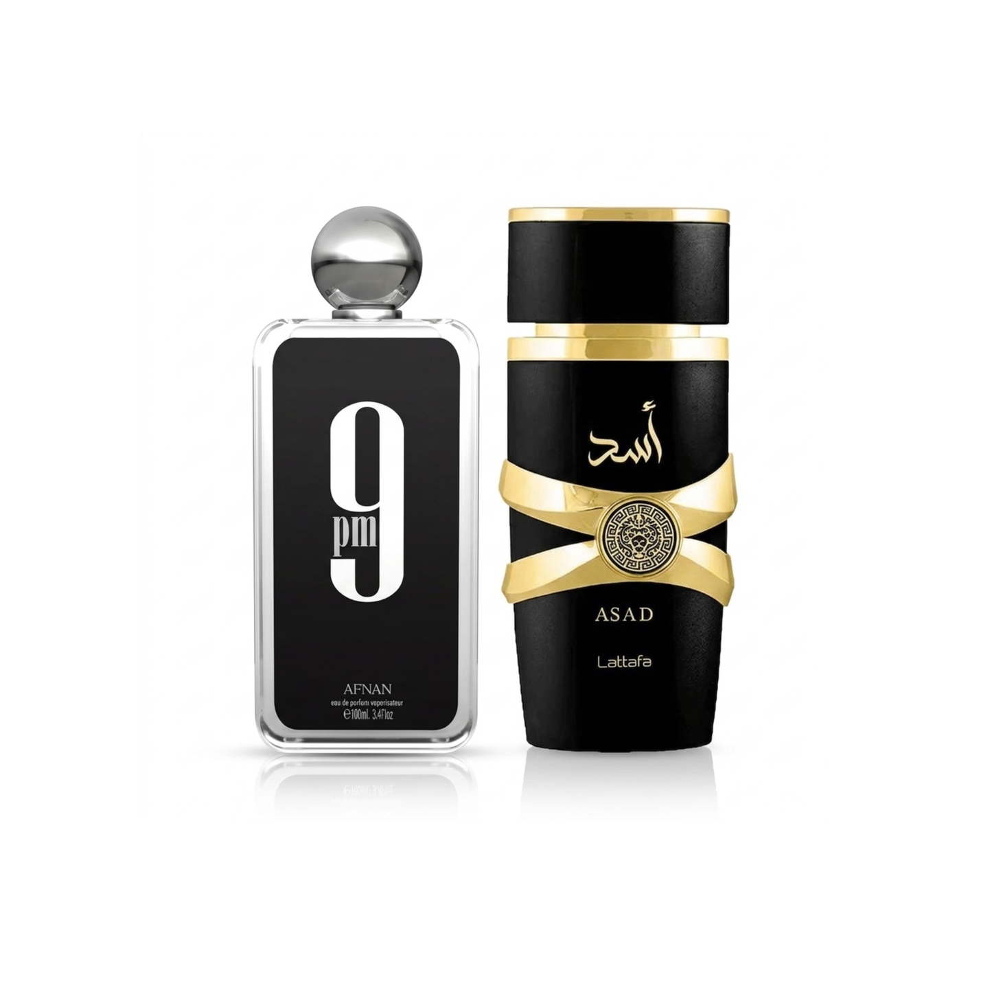 2er Parfüm-Set |Afnan 9PM + Lattafa Asad 100ml