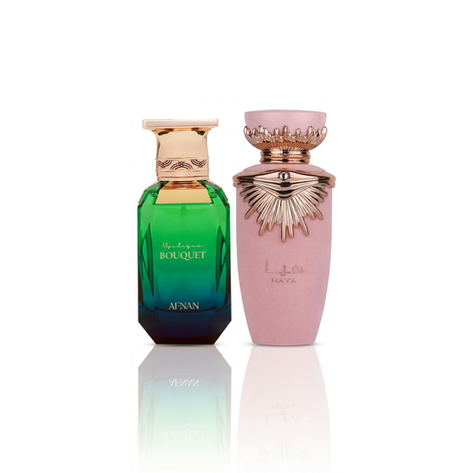 2er Parfüm-Set | Afnan Mystique Bouquet + Lattafa Haya 100ml