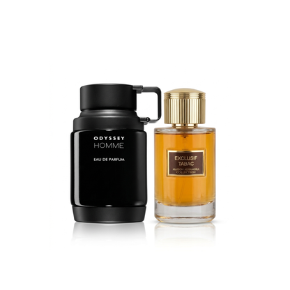 2er Parfüm-Set |Armaf Odyssey Homme Black + Maison Alhambra Exclusif Tabac 100ml