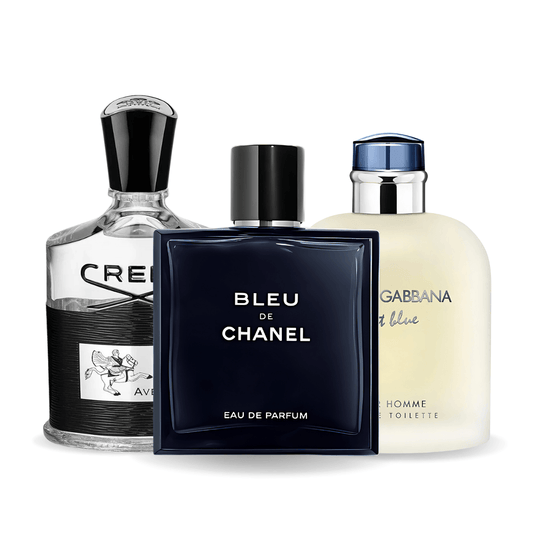 3er Parfüm-Set | Bleu de Chanel, Creed Aventus, Light Blue Dolce Gabbana 100 ml
