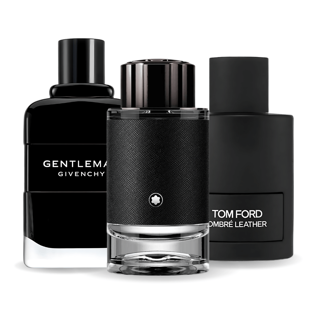 3er Parfüm-Set | Tom Ford Ombre Leather, Givenchy Gentleman, Montblanc Explorer 100 ml