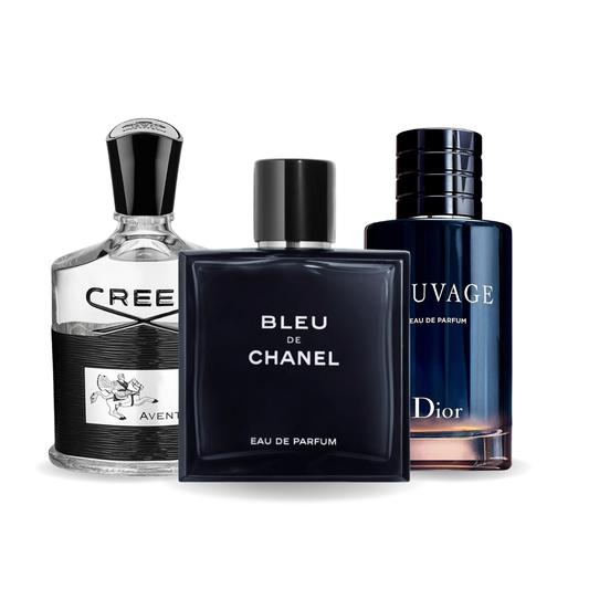 3er Parfüm-Set | Creed Aventus, Bleu de Chanel, Dior Sauvage 100 ml