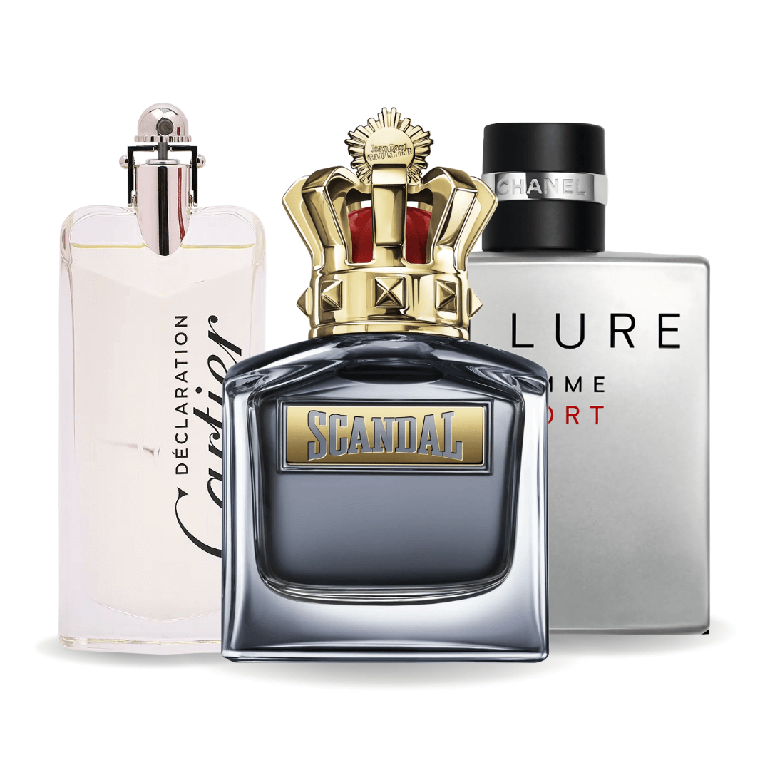 3er Parfüm-Set | Allure Homme Sports, Jean Paul Gaultier Scandal, Cartier Declaration 100 ml