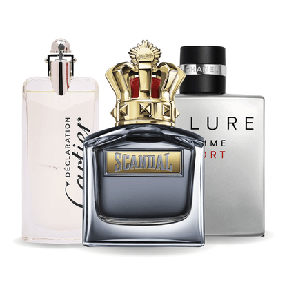 3er Parfüm-Set | Allure Homme Sports, Jean Paul Gaultier Scandal, Cartier Declaration 100 ml