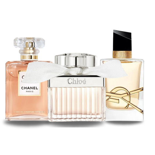 3er Parfüm-Set | Chanel COCO MADEMOISELLE, Yves Saint Laurent LIBRE und CHLOÉ 100 ml