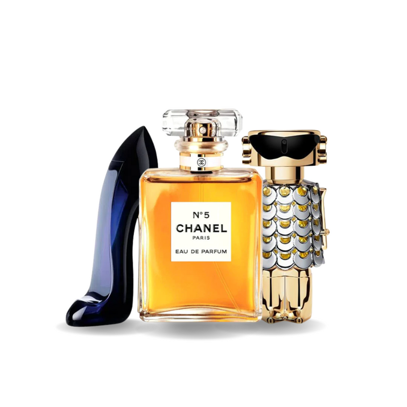 3er Parfüm-Set | GOOD GIRL, Chanel Nº5, FAME 100 ml