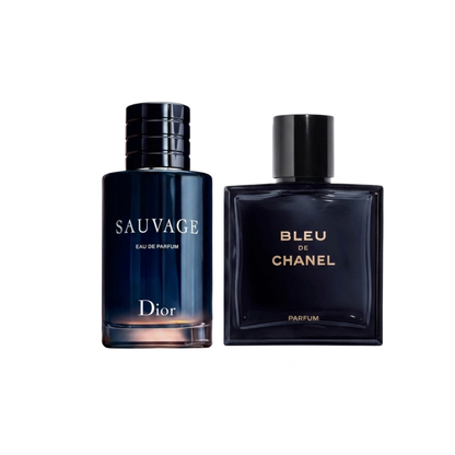 2er Parfüm-Set | Dior Sauvage Eau de Parfum + Bleu de Chanel Eau de Parfum 100ml