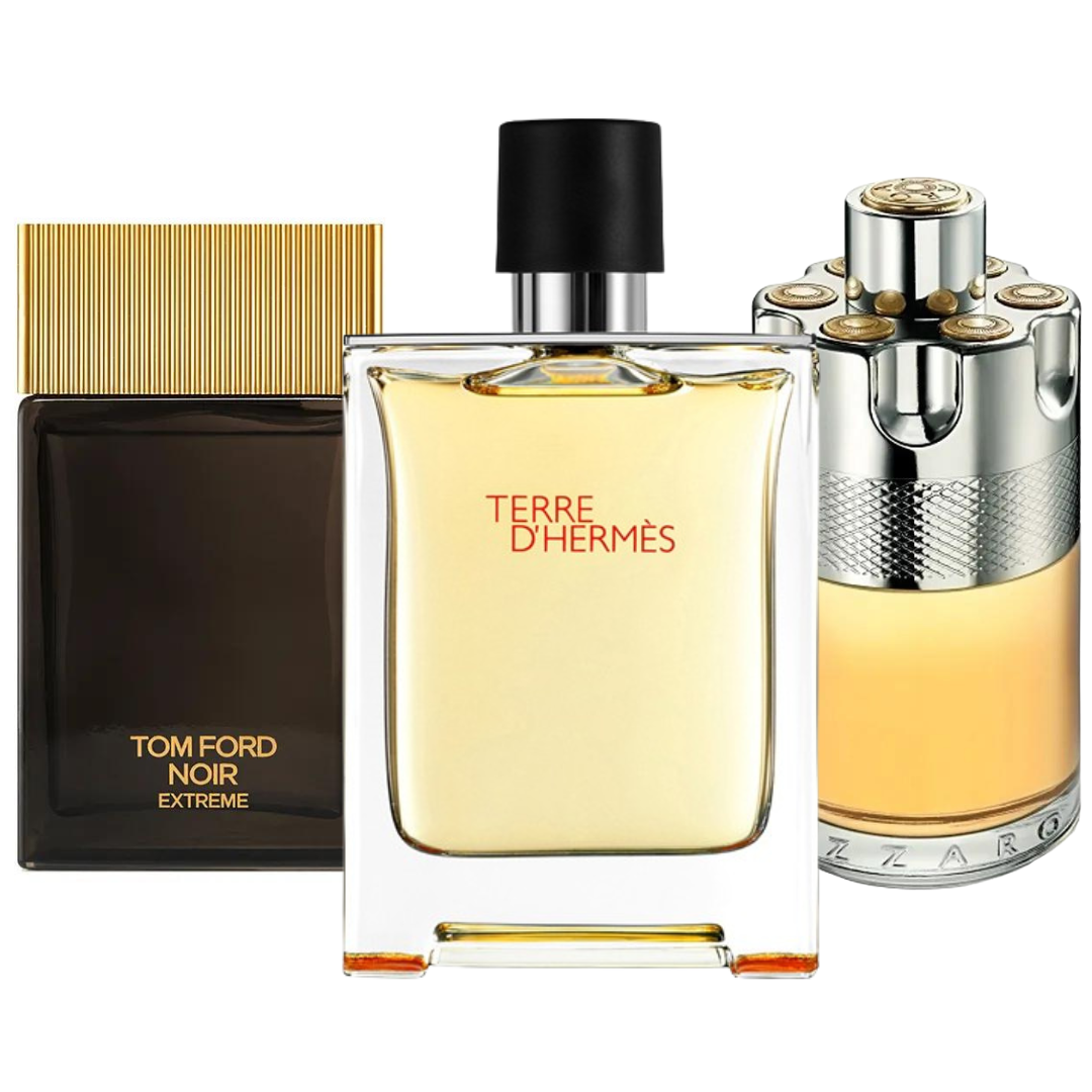 3er Parfüm-Set | Terre de’Hermes, Azzaro Wanted, Tom Ford Noir Extreme 100 ml