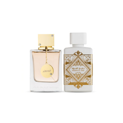 2er Parfüm-Set | Lattafa Bade’e Al Oud Honor & Glory + Armaf Club de Nuit Woman 100ml