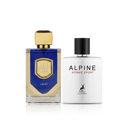 2er Parfüm-Set |Lattafa Liam Blue Shine + Maison Alhambra Alpine Homme Sport 100ml