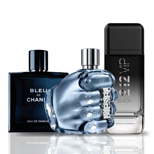 3er Parfüm-Set | Bleu de Chanel + Diesel Only The Brava + 212 VIP Black