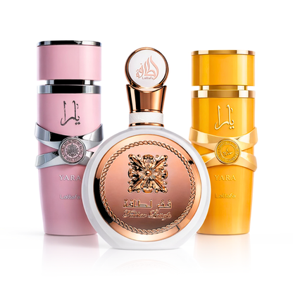3er Parfüm-Set | Yara Tous + Yara Lattafa + Fakhar Rose 100 ml