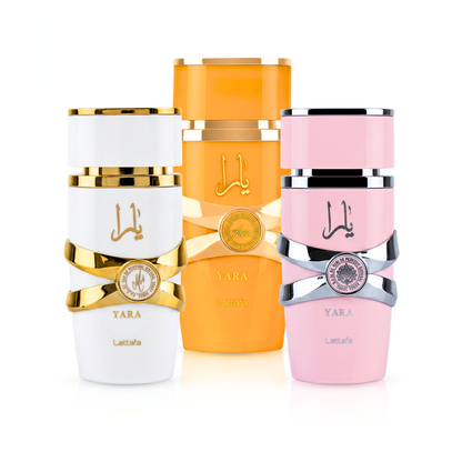 3er Parfüm-Set | Yara (Rosa) + Yara Tous + Yara Moi 100 ml