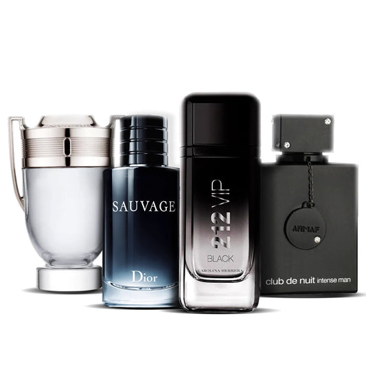 4er Parfüm-Set | One Million Royal + 212 VIP Men + Sauvage Dior + Versace Eros 100 ml
