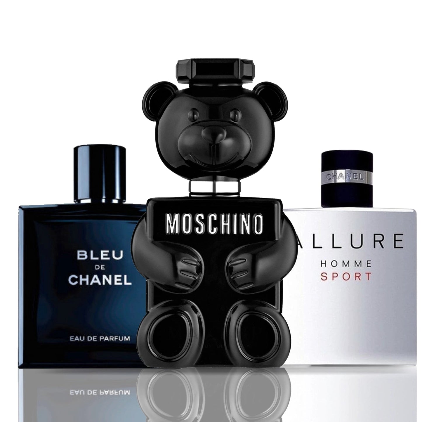 3er Parfüm-Set | Moschino Toy Boy + Bleu de Chanel + Allure Homme Sport 100 ml