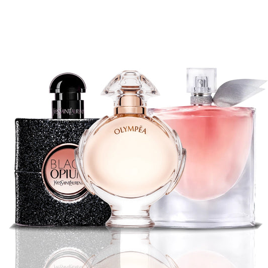 3er Parfüm-Set | Black Opium + Olympea + La Vie Est Belle 100 ml