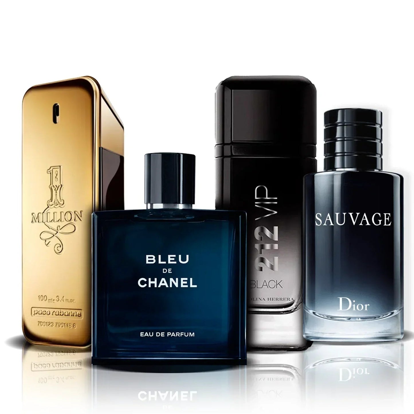 4er Parfüm-Set | One Million, Bleu de Chanel, 212 Vip Black und Sauvage (100 ml)