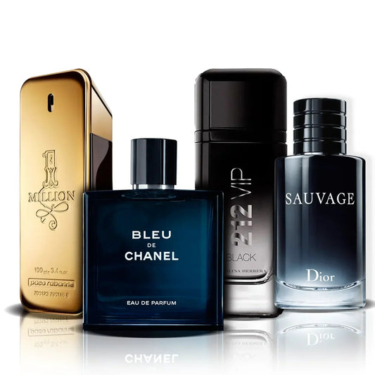 4er Parfüm-Set | One Million, Bleu de Chanel, 212 Vip Black und Sauvage (100 ml)